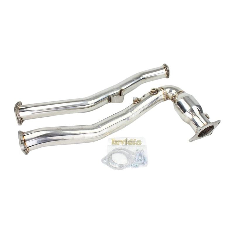 Invidia Auto Bottom High Flow Cat Front Pipe for 2022+ Subaru WRX (HS22SW4AFPCB)