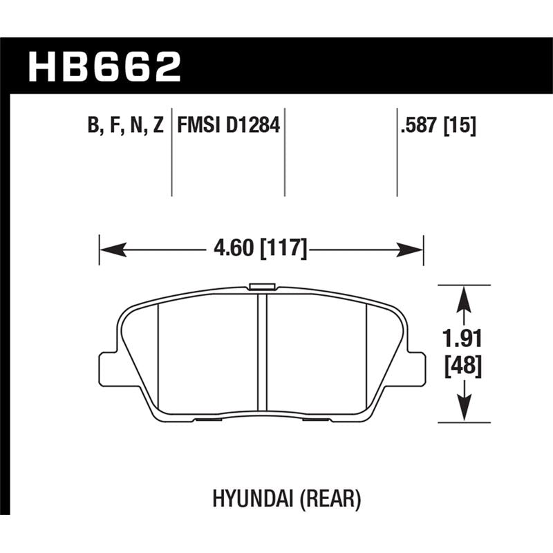 Hawk Performance HP Plus Brake Pads (HB662N.587)