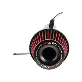 APEXi® Power Metal Polished Short Ram Air Intake System with Red Filter (507-T003)