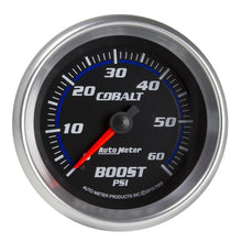 Load image into Gallery viewer, AutoMeter Cobalt 2-5/8in Mechanical Boost Gauge 60 PSI (7905)