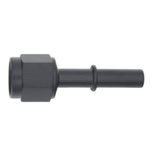 Load image into Gallery viewer, DeatschWerks 6AN Female Flare Swivel to 5/16in Male EFI Quick Disconnect - Anodized Matte Black (6-02-0130-B)