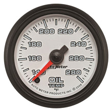 Load image into Gallery viewer, AutoMeter Pro-Cycle Gauge Oil Temp 2 1/16in 140-280f Digital Stepper Motor White (19540)