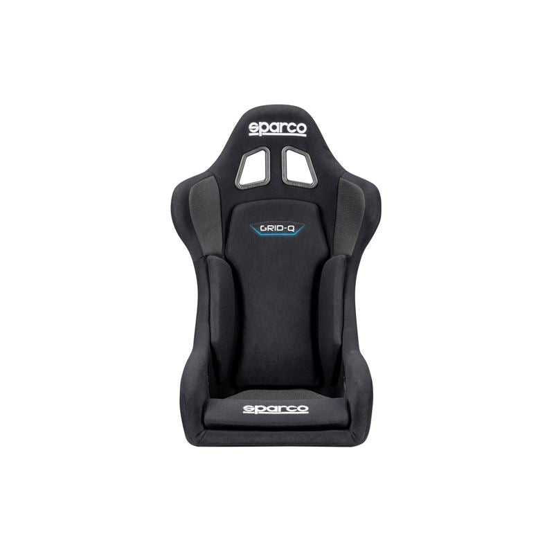 Sparco Grid Q Racing Seats, Black/Black Cloth with Black Stitch (008009RNR)