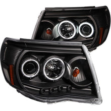 Load image into Gallery viewer, ANZO USA 2005-2011 Toyota Tacoma Projector Headlights w/ Halo Black (121282)