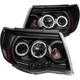 ANZO USA 2005-2011 Toyota Tacoma Projector Headlights w/ Halo Black (121282)