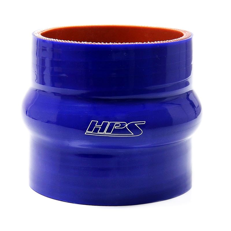 HPS 3.5" ID, 6" Long High Temp 4 ply Reinforced Silicone Hump Coupler Hose (HTSHC-350-L6-BLUE)