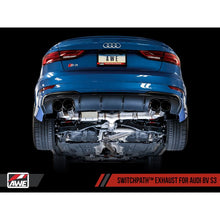 Load image into Gallery viewer, AWE SwitchPath Exhaust for Audi 8V S3 - Diamond Black Tips, 102mm (3025-43072)