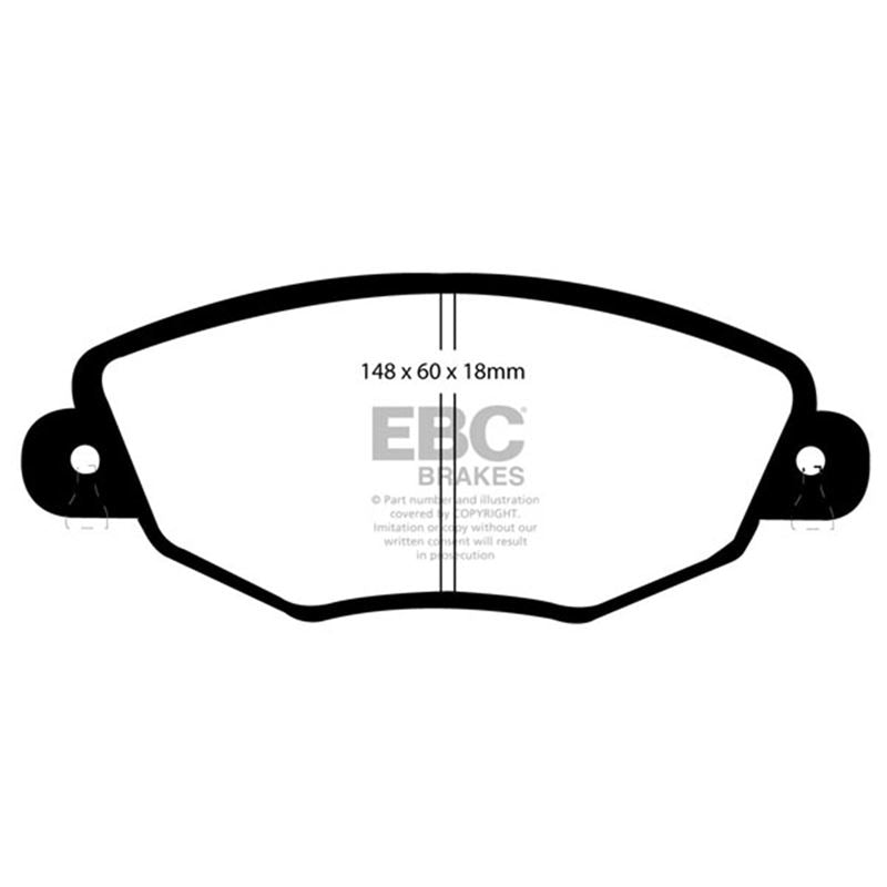 EBC Redstuff Ceramic Low Dust Brake Pads (DP31322C)