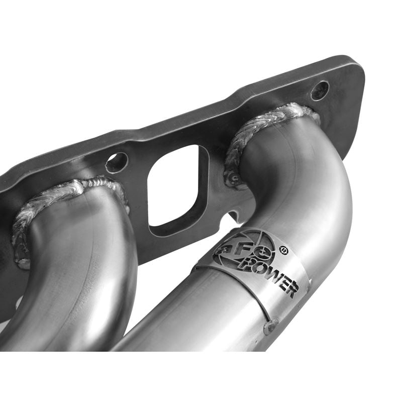 aFe Twisted Steel 409 Stainless Steel Shorty Header (48-42002)