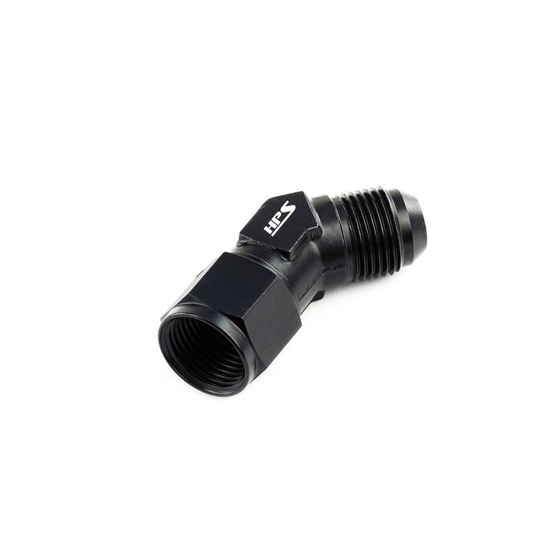 HPS Pefromance AN-6 45 Degree Male to Female Swivel Coupler Aluminum (AN9241-6)