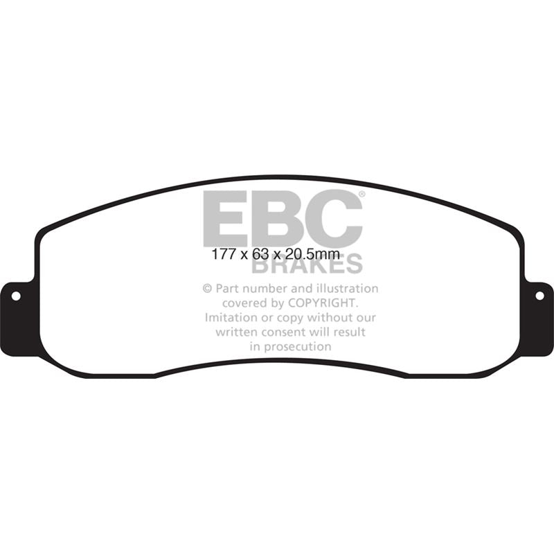 EBC Yellowstuff Street And Track Brake Pads (DP41777R)