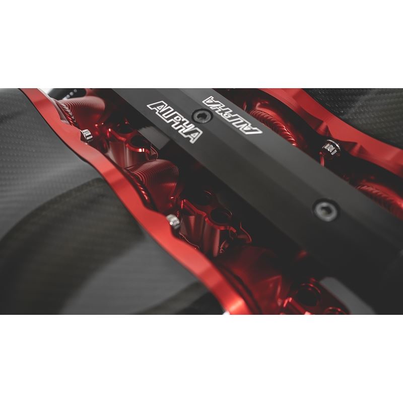 ALPHA Performance 18 Injector R35 GT-R Carbon Fiber Intake Manifold - Clear (ALP.07.08.0101-8)