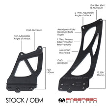 Load image into Gallery viewer, Fabspeed 981/718 Cayman GT4 Monoblock Wing Risers (15+) (FS.POR.GT4.MWR.AS)