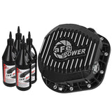 aFe Pro Series Differential Cover Black w/ Machined Fins and Gear Oil (10.25/10.50-12) (46-70022-WL)