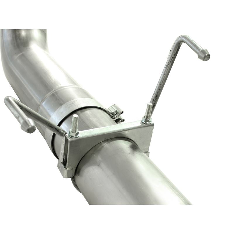 aFe ATLAS 5 IN Aluminized Steel DPF-Back Exhaust System w/Black Tip (49-02016-B)