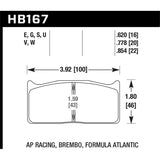 Hawk Performance Motorsports Brake Pads (HB167U.778)