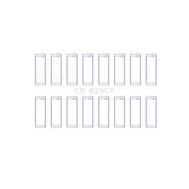 King Engine Bearings Connecting Rod Bearing Set for 1983-1987 Ford F-350 (CR 829CP 010)