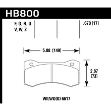 Load image into Gallery viewer, Hawk Performance DTC-50 Disc Brake Pad (HB800V.670)