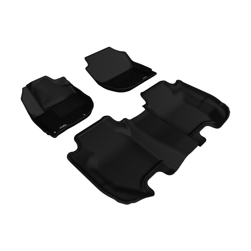 3D Maxpider KAGU Floor Mat, BLACK, 1ST ROW/2ND ROW (L1HD05501509)