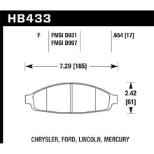 Load image into Gallery viewer, Hawk Performance HPS Brake Pads (HB433F.654)