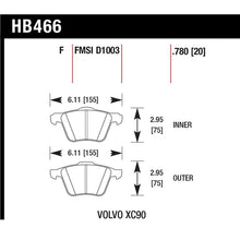 Load image into Gallery viewer, Hawk Performance LTS Brake Pads (HB477Y.610)