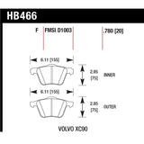 Hawk Performance LTS Brake Pads (HB477Y.610)