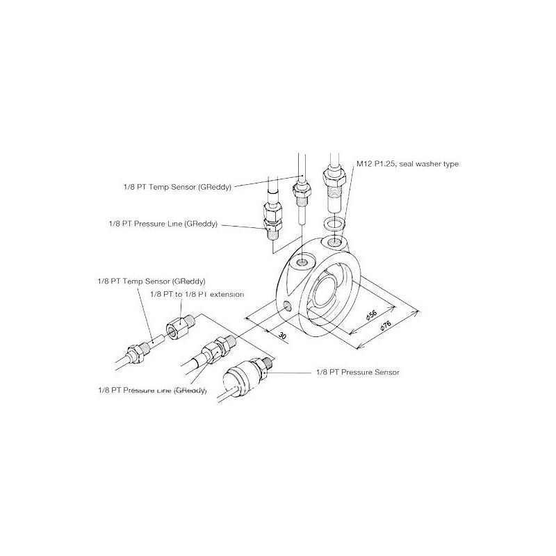 GReddy Oil Temperature Sensor Adapter (12002801)