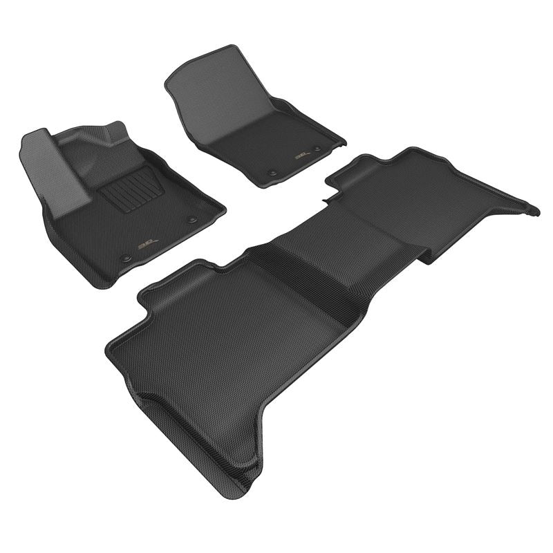 3D Maxpider Custom Fit Floor Liner Mat for TOYOTA TUNDRA CREWMAX 2022-2024 KAGU BLACK R1 R2 (L1TY28801509)