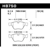 Hawk Performance HPS Brake Pads (HB750F.720)