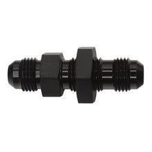 Load image into Gallery viewer, DeatschWerks 6AN Male Flare to 6AN Male Flare Bulkhead Adapter (Incl Nut) - Anodized Matte Black(6-02-0708-B)