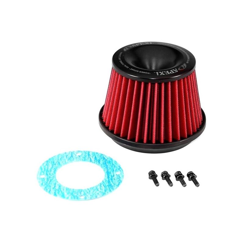 APEXi® Power Round Tapered Red Air Filter (2.6" F x 6.3" B x 6.3" T x 4.72" H) (500-A023)