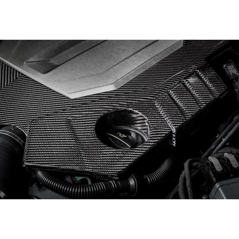 Eventuri Audi C8 RS6 RS7 Black Carbon Engine Cover - GLOSS (EVE-C8RS6-CF-ENG)