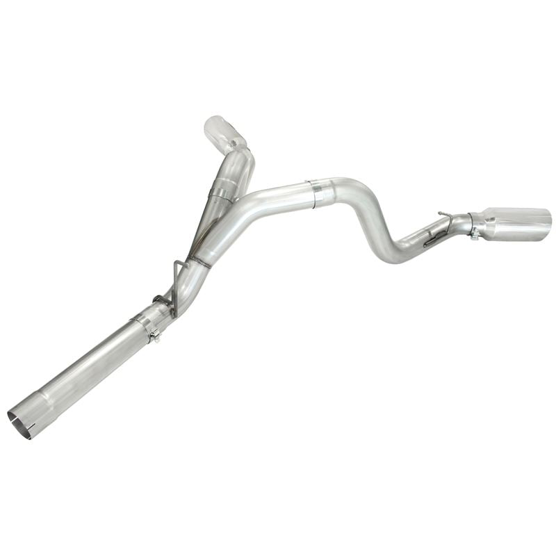 aFe ATLAS 4 IN Aluminized Steel DPF-Back Exhaust System w/Polished Tip (49-04043-P)