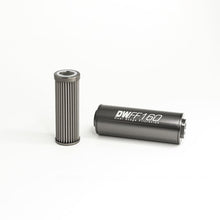 Load image into Gallery viewer, Deatschwerks In-line fuel filter element and housing kit stainless steel 40 micron-8AN 160mm (8-03-160-040K)