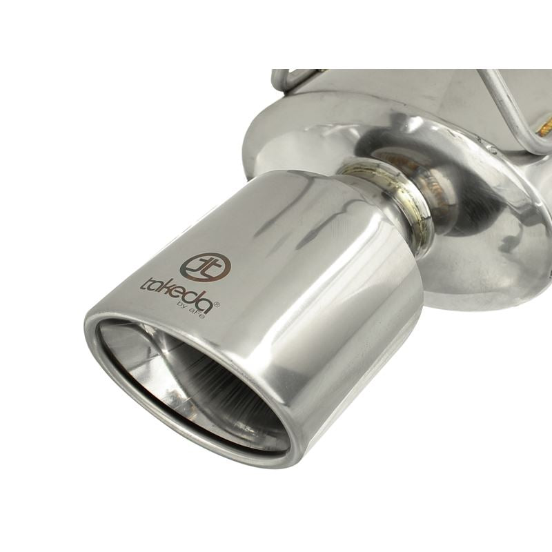 Takeda 2-1/2 IN to 1-3/4 IN 304 Stainless Steel Cat-Back Exhaust System (49-36609)