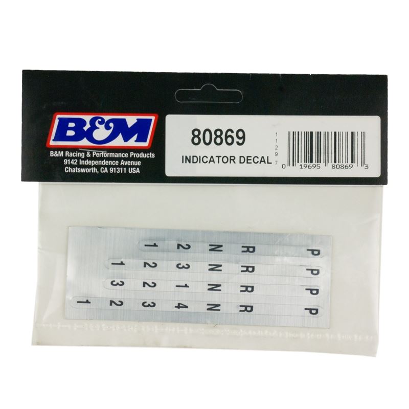 B&M Racing Indicator Decal (80869)