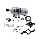 Nitrous Express Dry, Dual Stage Billet Crossbar Plate System 100-1000HP (4150 Flange) W/10Lb Bottle (66242-10)