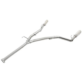 aFe Large Bore-HD 2-1/2in 409 Stainless Steel DPF-Back Exhaust System w/Polished Tip (49-42041-P)