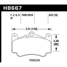 Load image into Gallery viewer, Hawk Performance HPS 5.0 Brake Pads (HB667B.622)