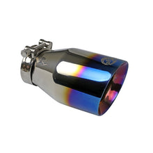 Load image into Gallery viewer, aFe MACH Force-Xp 304 Stainless Steel Clamp-on Exhaust Tip Blue Flame (49T25404-L071)