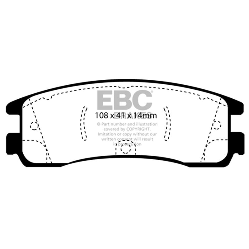 EBC Greenstuff 2000 Series Sport Brake Pads (DP21122)