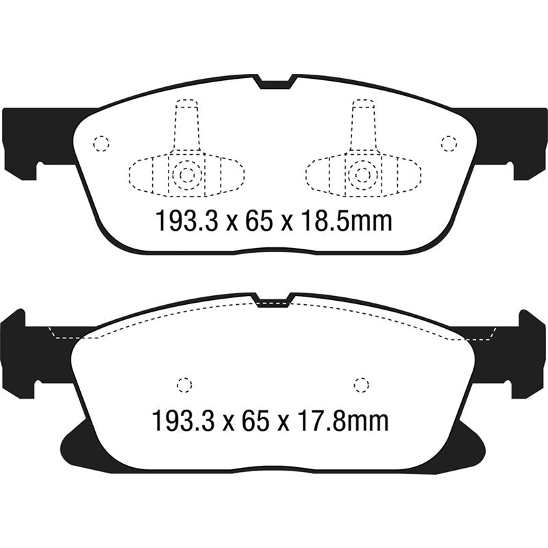 EBC Greenstuff 2000 Series Sport Brake Pads (DP23046)