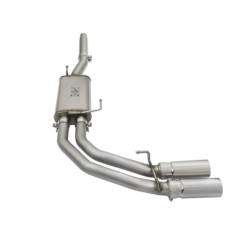 aFe Rebel Series 3 IN to 2-1/2 IN 409 Stainless Steel Cat-Back Exhaust w/ Polish Tip (49-43079-P)