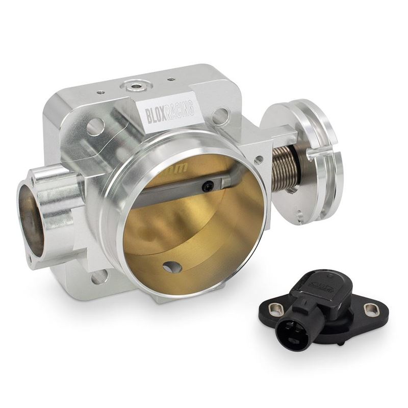 Blox Racing Honda B/D/H/F Series Engines 70mm Silver Billet Throttle Body V2 / Includes TPS (BXIM-00202-SI-V2)