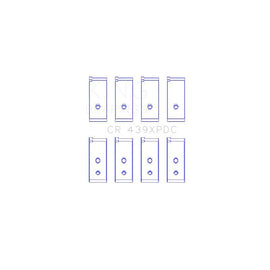 King Engine Bearings Connecting Rod Bearing Set for 1992-1993 Acura Integra (CR 439XPDC)