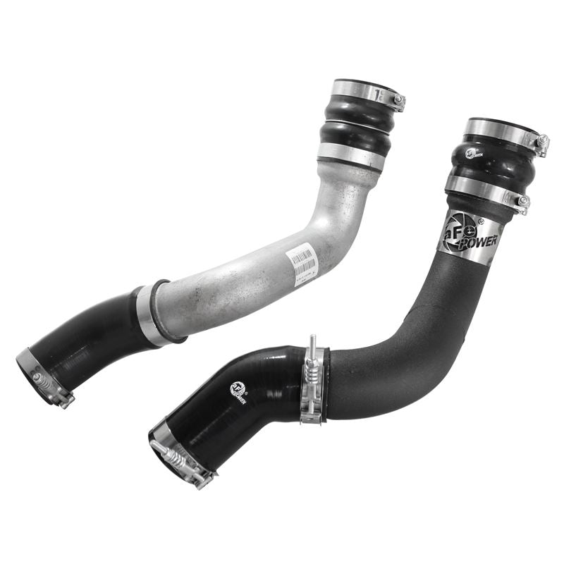 aFe BladeRunner 3 IN Aluminum Hot and Cold Charge Pipe Kit Black (46-20134-B)