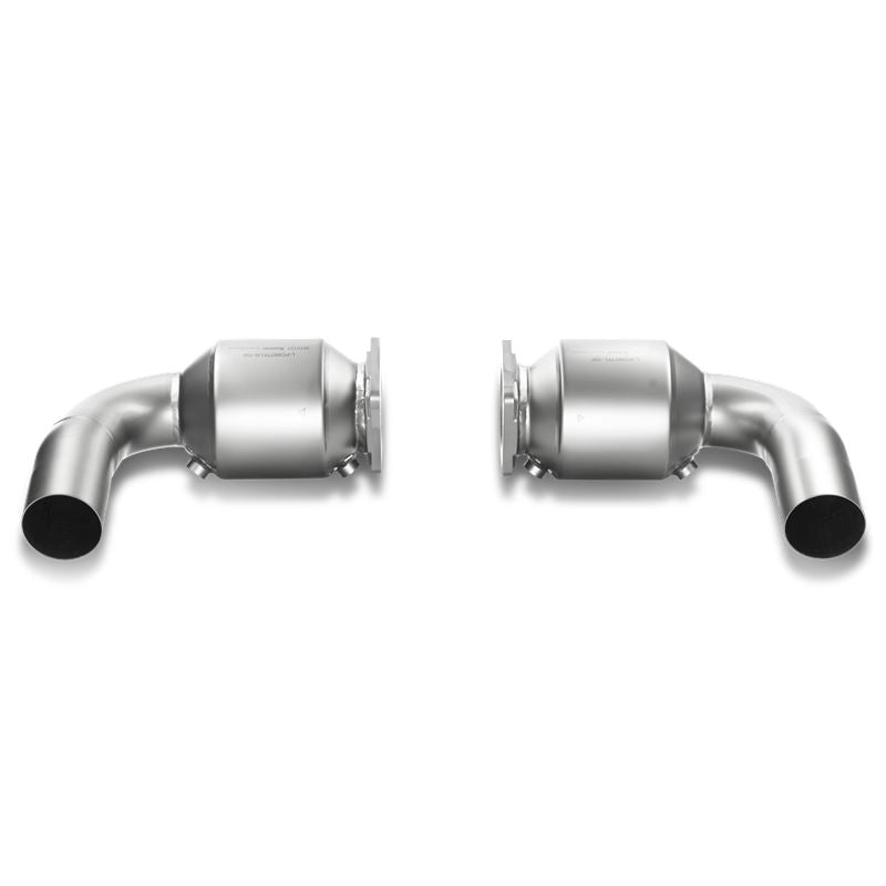 Akrapovic 10-13 Porsche 911 Turbo/Turbo S (997) Link Pipe Set w/ Cat (Titanium) (L-PO997TFLS-100)