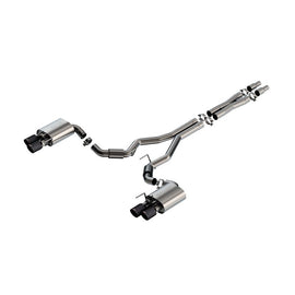 Borla w/ Active Exhaust S-Type Cat-Back Exhaust System - Carbon Fiber for 2024 Ford Mustang GT 5.0L V8 (140962CFBA)
