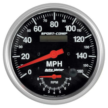 Load image into Gallery viewer, AutoMeter 5&quot; TACH/SPEEDO COMBO 8,000 RPM/160 MPH (3978)