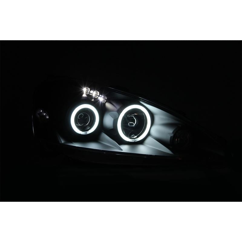 ANZO USA 2005-2006 Acura Rsx Projector Headlights w/ Halo Black (121197)